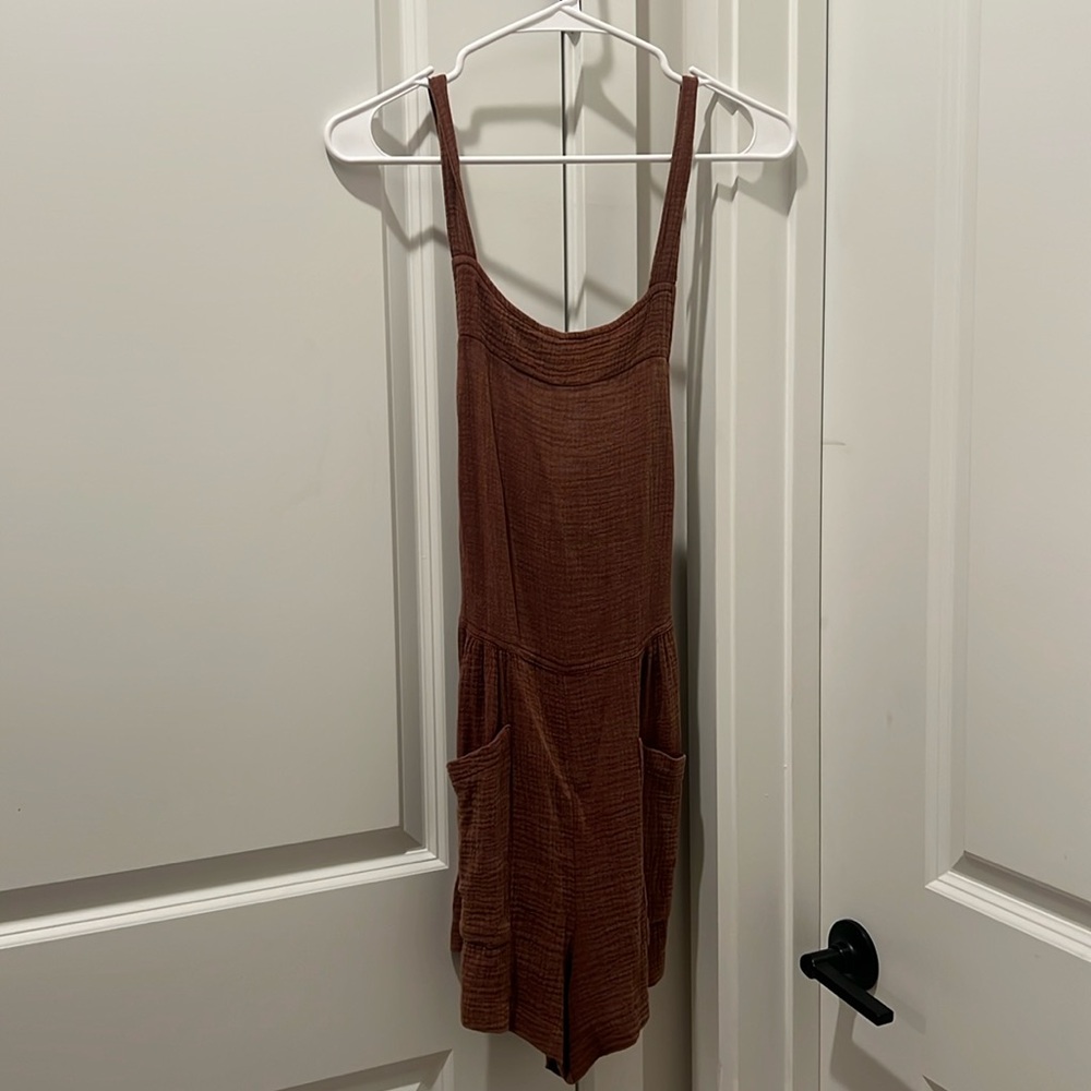 BURNT ORANGE OVERALLS